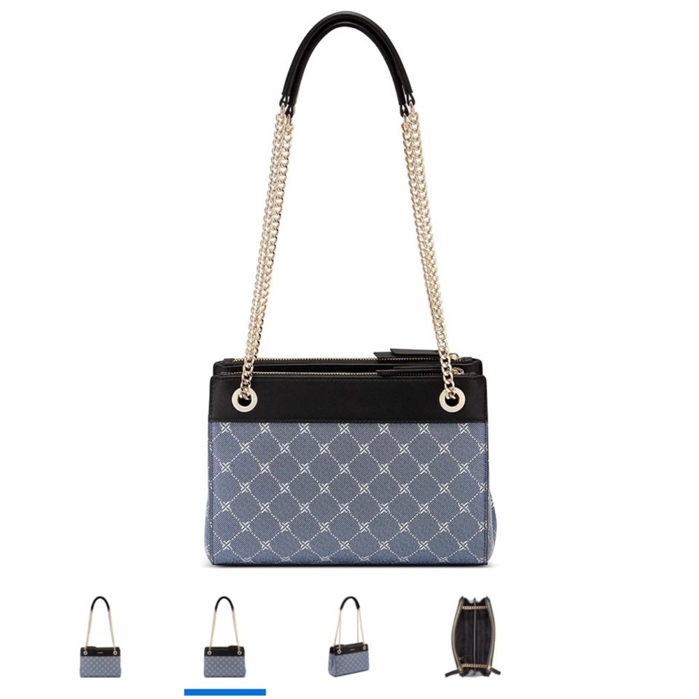 NINE WEST Ellie a List Crossbody Denim Logo - Picture 2 of 13